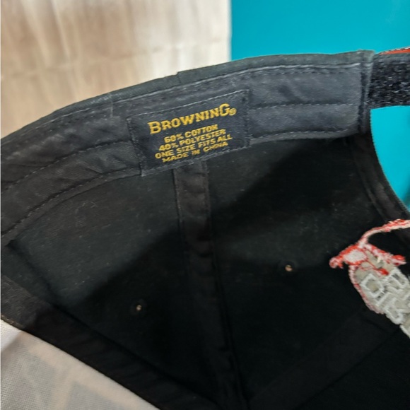 Browning Dirty Bird Black Cap with Orange Logo - Picture 6 of 6